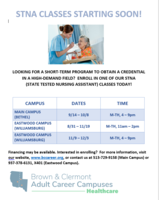 STNA Classes Starting Soon!